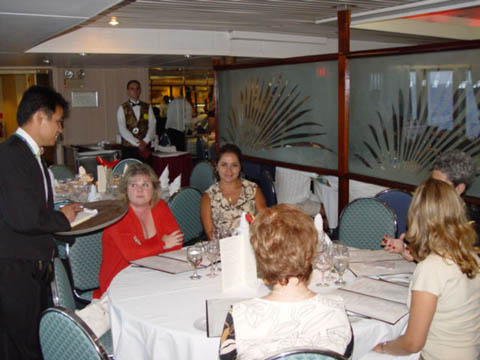 Guests being treated like celebrities aboard our cruise