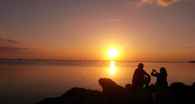 sunset in bimini bahamas